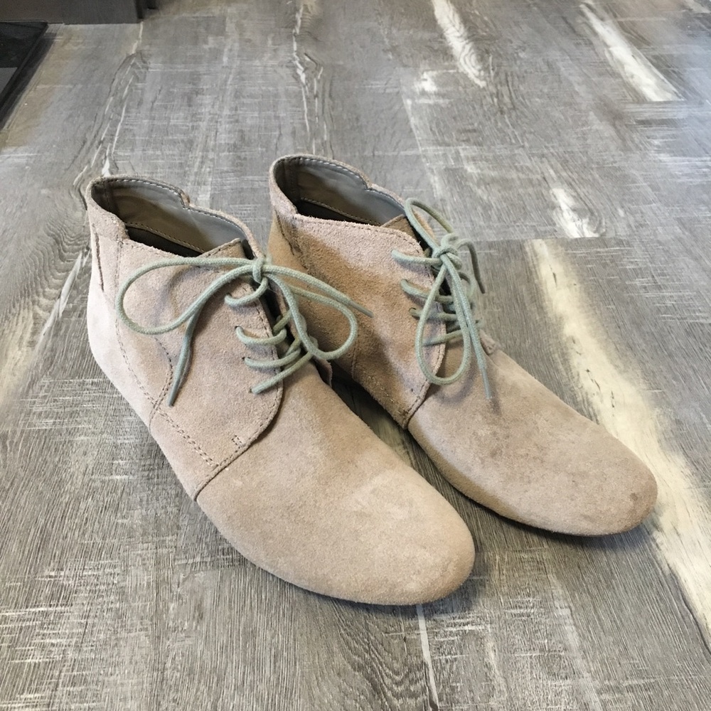 Nine West Suede Wedge Booties